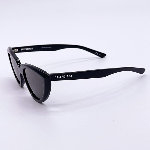 NEW BALENCIAGA BB0182S 001 BLACK CAT EYE FRAME SUNGLASSES BALENCIAGA - Picture 6 of 13